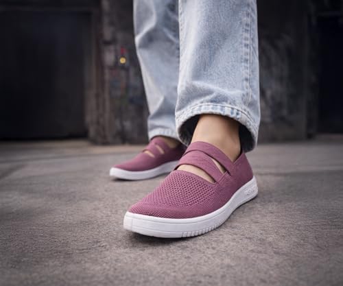 Image of Kraasa Ballet Flats Bellies for Women, Walking Flat Shoes for Woman, Lightweight Elastic Fit and Comfort, Ballerina for Ladies and Girls