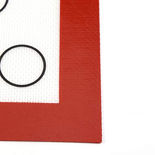 Shipenophy Tapete de silicone antiaderente para assar, forno, pastelaria, bolo, macaron, assadeira,