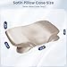 Satin Pillowcase for Zelimun Cervical Pillow, Ergonomic Case, Smooth & Soft Sleeping Pillowcase, Champagne Pillow Cover with Zipper