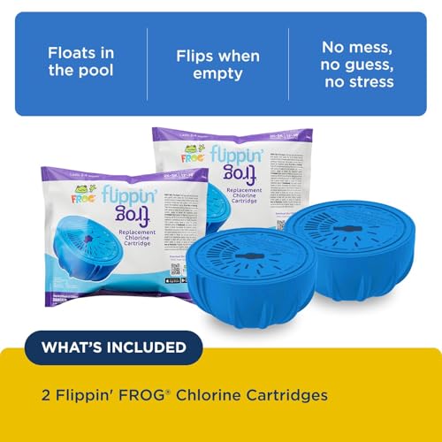 Image of Flippin' FROG Replacement Chlorine Cartridges, 2 Pack