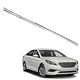 Chrome Garnish Molding Trim Front Right Replacement for 2015-2017 Sonata 87772-C1000