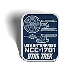 USS Enterprise Blueprint Sticker Decal Notebook Car Laptop 4.25' x 5.5' (Sticker)