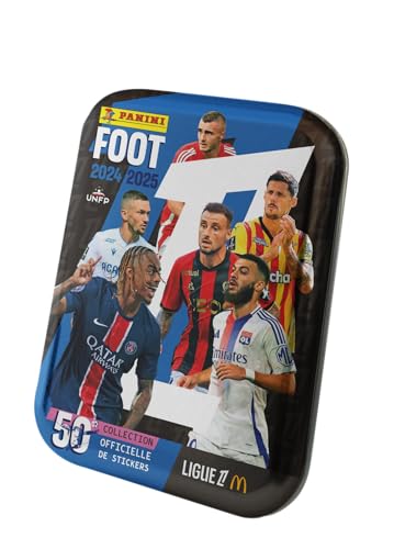 Boîte Métal PANINI Foot Ligue 1 2024-2025 – 12 Pochettes 84 Stickers - vue 3