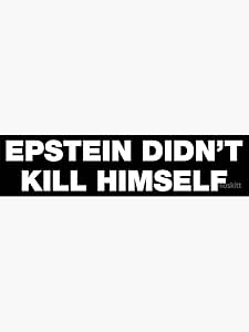 Amazon.com: Epstein Didn't Kill Himself - Sticker Graphic - Auto, Wall