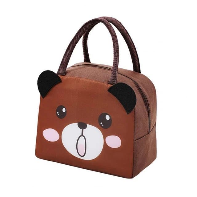 Brown Bear Design Lunch Bag for Return Gifts for Kids |Party Favors|Giveaways|Animal Theme |Insulated |for School, Office, Picnic (B0CRKQ74B5) Amazon Price History, Amazon Price Tracker