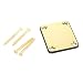 Musiclily Metal 4 Hole Guitar Neck Plate for Fender Stratcaster Telecaster Guitar or Bass,Gold