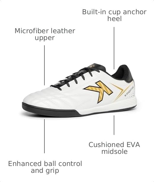 Image of KELME Turf Soccer Shoes Men Indoor Soccer Cleats for Womens Trainer Futsal Football Cleats Sneakers for Youth