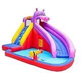 VDCVADKYE Castillo Hinchable, Castillo Inflable portátil for Exteriores con toboganes de Agua for Piscina doméstica