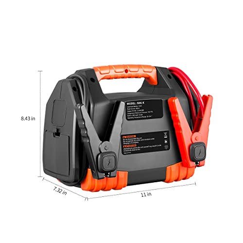 Kinverch Jump Starter 900 Peak 9Ah Portable Car Jump Starter With Air Compressor/Tire Inflator &Usb Port/12V Power Ports #TOP1
