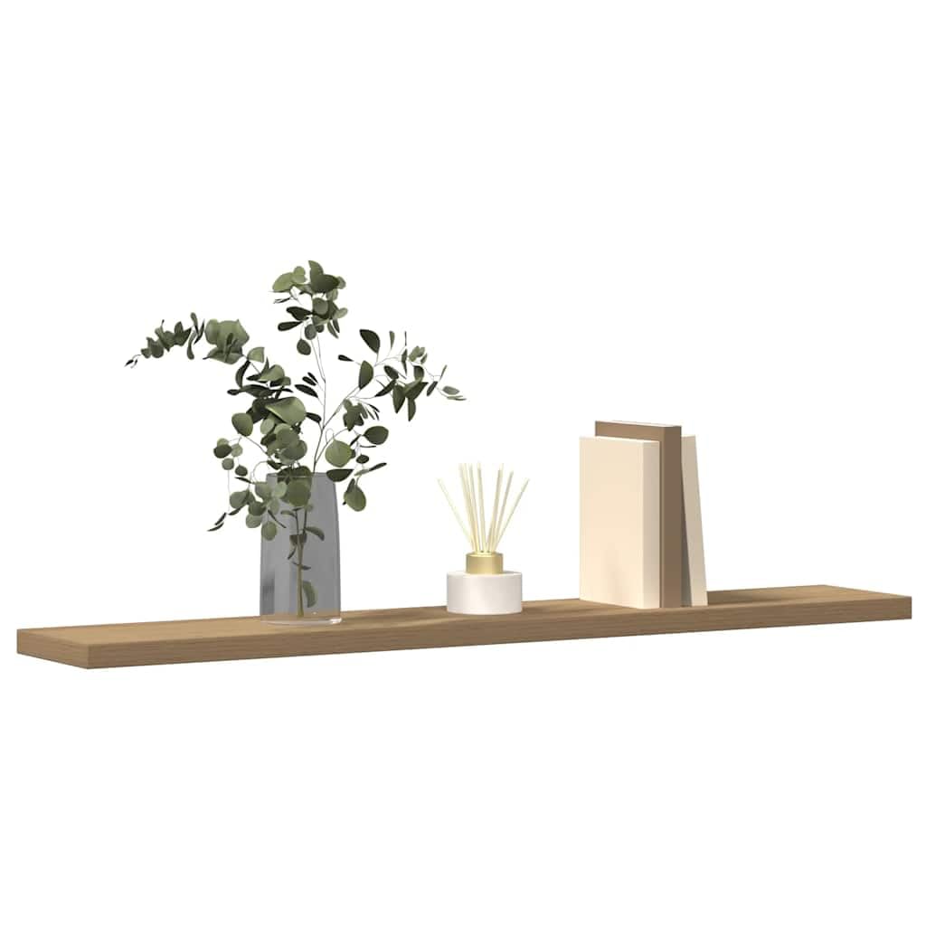 Regalboden 4 Stück Artisan-Eiche 60x10x1,5 cm Holzwerkstoff Wandregal für Wohnzimmer Büro Küche Bad Kinderzimmer Stauraum Organizer