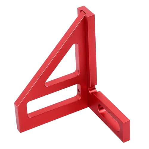 Regla de ángulo múltiple 3D de aleación de aluminio miniatura 6