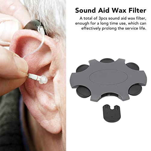 Filtros Protetores de Cera para Aparelhos Auditivos, 3 Peças de Acessório de Substituição ProWax Min