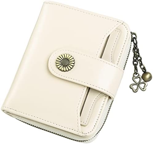 SENDEFN Purses for Women Genuine Leather Small Bifold Compact Womens Wallet with RFID Protection