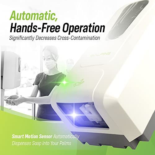 Image of Alpine Automatic Touchless Hand Soap Dispenser Liquid Sanitizing Station - Smart Sanitizer with Sturdy Floor Stand for Commercial /Home /Office /Hotel /Church /School Use, Soap Capacity 1200ml