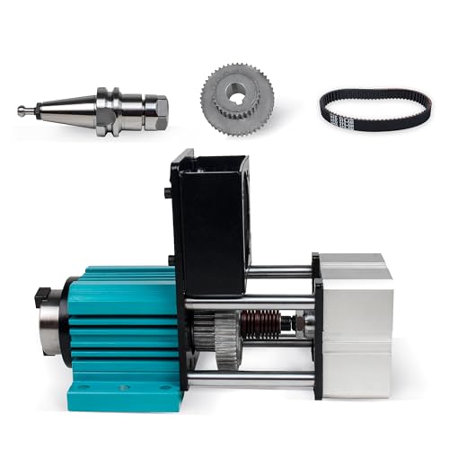 YIDOFENG BT30 No Powered Spindle Kit, 5000RPM Cylinder Pneumatic Semi-Automatic Tool Changer Spindle Motor with Bracket Used for Carving, Drilling, Metal Cutting