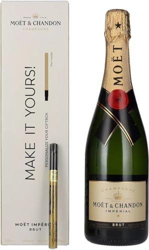Perfetto come regalo Moët & Chandon Champagne IMPÉRIAL Brut 12% Vol. 0,75l in Giftbox with Goldstift