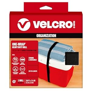 VELCRO Brand ONE-WRAP Black Cable Straps 30ft