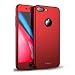 iPhone 7 Plus Case,Rebex & Ipaky All-around Protective Case [Thin Fit] [Anti-Scratch] Dual Layer Hard Cover With Tempered Glass Screen Protector For iPhone 7 Plus (Red)