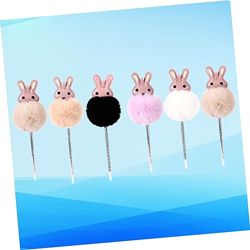 KICHOUSE 6 bolígrafos de gel con diseño de conejo miniatura 7