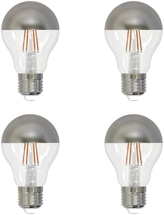 Bulbrite 60A19HM Half Chrome 60W A Shape Bulb (4 Pack) image 3