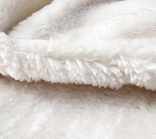 Miniatura 8 de Hte Manta Microfibra Para Cama Sofá Y Sillón, Manta Polar Lisa De Tacto Suave Super Caliente Para Adulto Y Niño,Sin Arrugas Blanco, 220 X 240 Cm