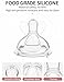 Oberni Baby Bottle Nipple, 100% Silicone,Replacement Baby Bottle Nipple for Babies, Newborn,Preemie 0-3 0-6 6-12 12+ Months