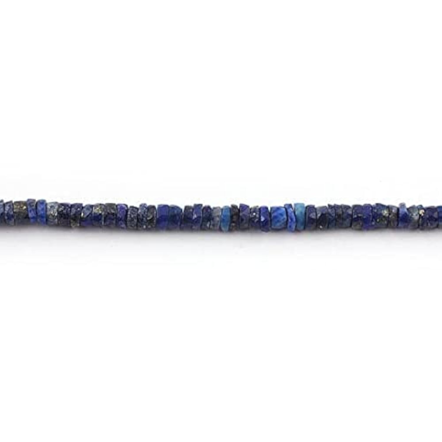 Lapis-lazuli en perles heishi facettées de 5-6mm pour création de bijoux sb3488