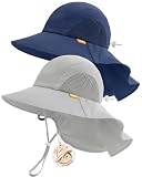 FURTALK Toddler Kids Sun Hat UPF 50+ Sun Protective Bucket Hat for Baby Summer Beach Hats