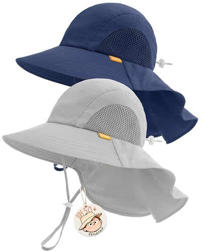 FURTALK Toddler Kids Sun Hat UPF 50+ Sun Protective Bucket Hat for Baby Summer Beach Hats