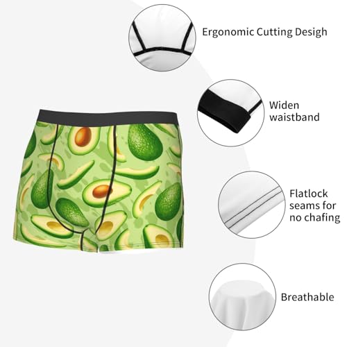Green Avocado Mens Underwear Boxer Briefs For Men’s -4