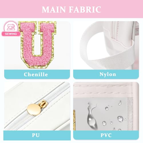 Image of COSHAYSOO Clear SUN Makeup Bag Sunscreen SPF Pouch Beach Pool Lake Spa Travel Cosmetic Toiletry Stuff Organizer for Women Teenage Girls Mothers Day Nurse Appreciation Graduation Preppy Gifts
