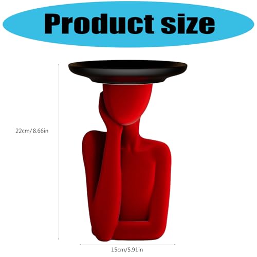 Solution de rangement compacte en résine figurine coupelle bijoux - 7
