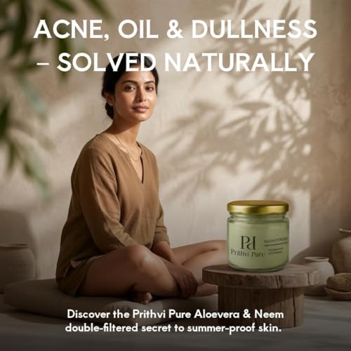 Image of Aloe Vera & Neem Multani Mitti Face Pack (200g) | Acne & Pimple Control, Oil Control, Deep Cleansing & Skin Brightening | Natural Herbal Powder | For Face and Hair |