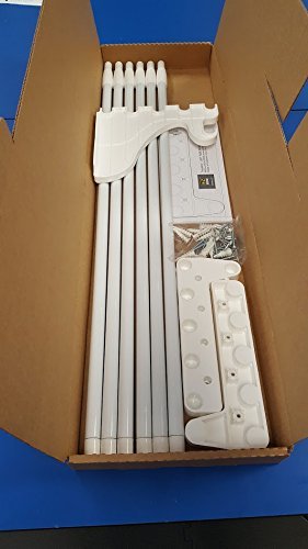 Ez Shelf Diy Expandable Closet Shelf & Rod - 40” - 73” - White - Mounts To 2 Sidewalls - Easy To Install-Strong - Wire Shelving Alternative - Rod & Shelf Kit (Ezs-Scrw72) #TOP2