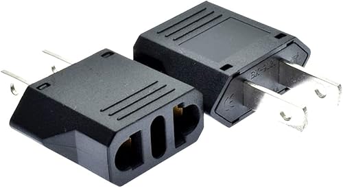 Miniatura 2 de ALINNA - Paquete de 6 adaptadores de enchufe de EE. UU., UE AU CN a Estados Unidos, adaptador de enchufe de viaje, convertidor de corriente de CA