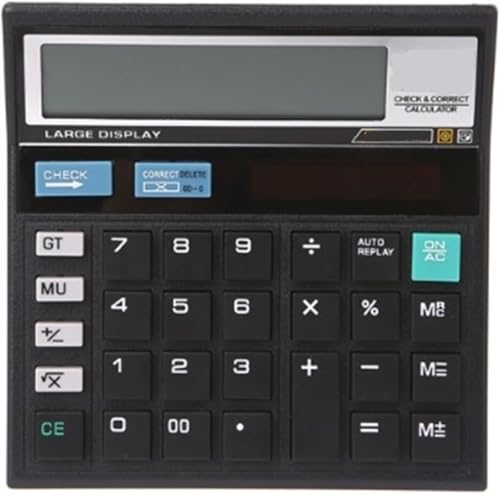 Calculadora de escritorio oficina con pantalla grande de 12 digitos