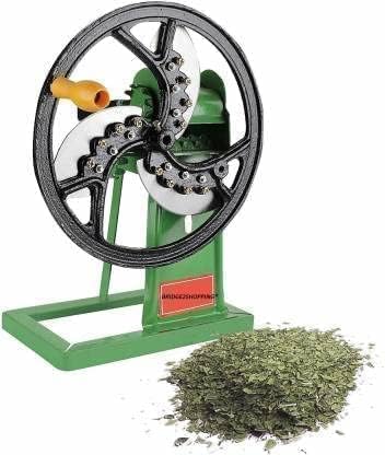 Generic Iron Saag Cutter Chopper for Kitchen | Vegetable Chopper | Vegetable Cutter | Palak, Leaves Cutter | Export Quality for Home and Business People (Manual Toka) Iron Saag Cutter, Medium, Green