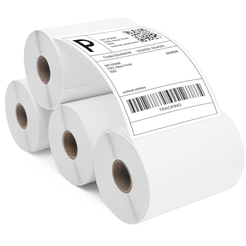 Imprimante thermique direct étiquettes ADHES rouleaux papier autocollant blanc 100x152mm permanent