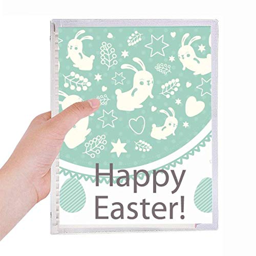 Carnet de notes en spirale rechargeable Happy Easter bloc-notes vert