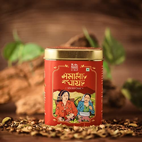 Image of The Pahadi Story Masala Chai 350g (175g x 2) - Assam Harvest Blend with 100% Natural Spices, Rainy Season Special Tea Powder, Aromatic Chai Masala