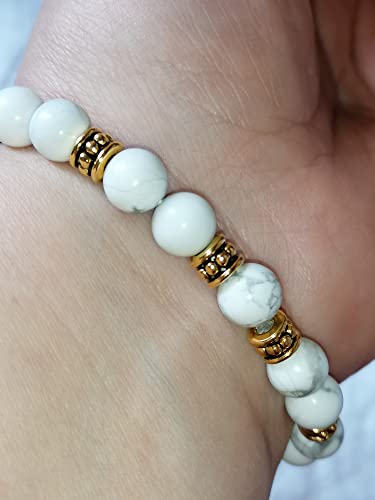 Bracelet Howlite Agate bleue, cadeau idéal pour exprimer votre affection - 4