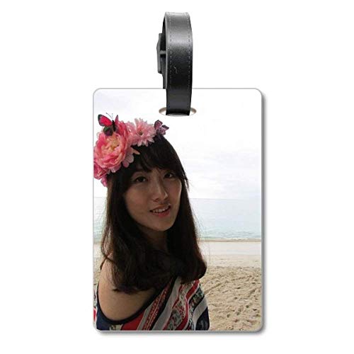 Étiquette de voyage fleurs pour valise de croisière Beach Wave