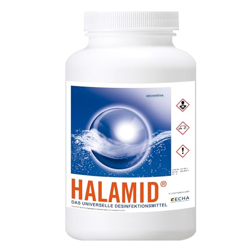 Halamid Giardien Viren Bakterien Schimmel Kryptosporidien das Original von Axcentive Desinfektionsmittel mit EU Zulassung und RKI Empfehlung 300g Dose