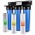 iSpring Whole House Water Filter System, Reduces PFOA/PFOS, PFAS, Lead, Chlorine, Chloramine & F3WGB32BKS 4.5” x 20” 3-Stage Whole House Water Filter Set Replacement Pack with Sediment