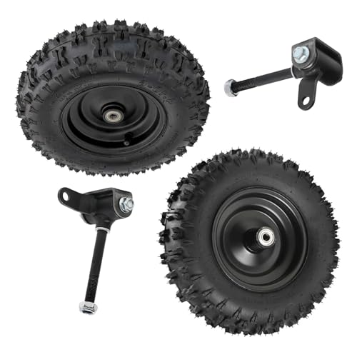 QuilxyzCart 4.10-6 Flat Free Go Kart Wheels and Tires with