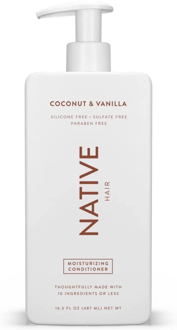 Amazon.com: Native Coconut & Vanilla Moisturizing Vegan Conditioner ...