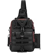 Piscifun Fishing Tackle Bag, Waterproof Outdoor Fishing Bag Single Shoulder Fishing Tackle Storag...