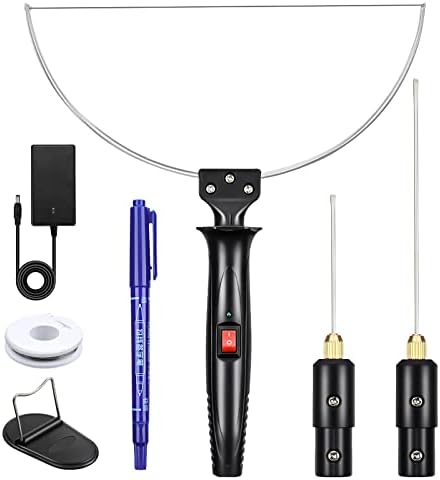 GOCHANGE 3 in 1 Foam Cutter Electric Cutting Machine Pen Tools Kit, 100-240V /18W Styrofoam Cutting Pen with Electronic Voltage Transformer Adaptor