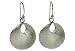 Produktbild SILBERMOOS Ohrhänger Scheibe Kreis rund gebogen gebürstet 925 Sterling Silber Ohrschmuck Ohrringe
