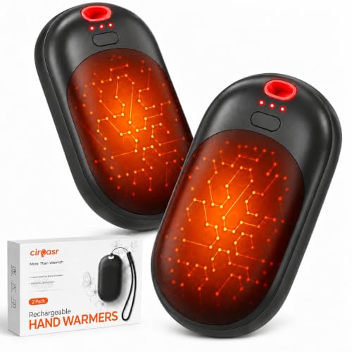 Electric Hand Warmers Rechargeable 2 Pack, 11H*2 Long Heat, 1s Heat-Up